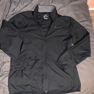 Nike Men's Black Windbreaker Jacket